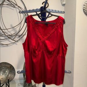 Lane Bryant Vibrant Red Top